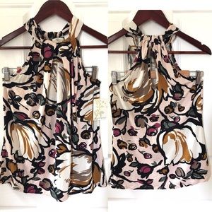 Anthro Weston Wear floral keyhole tank top NWT